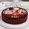 Side View of Raksha Bandhan Photo Cake